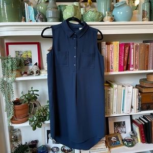 Adrienne Vittadini Sleeveless Button-front Shirtdress